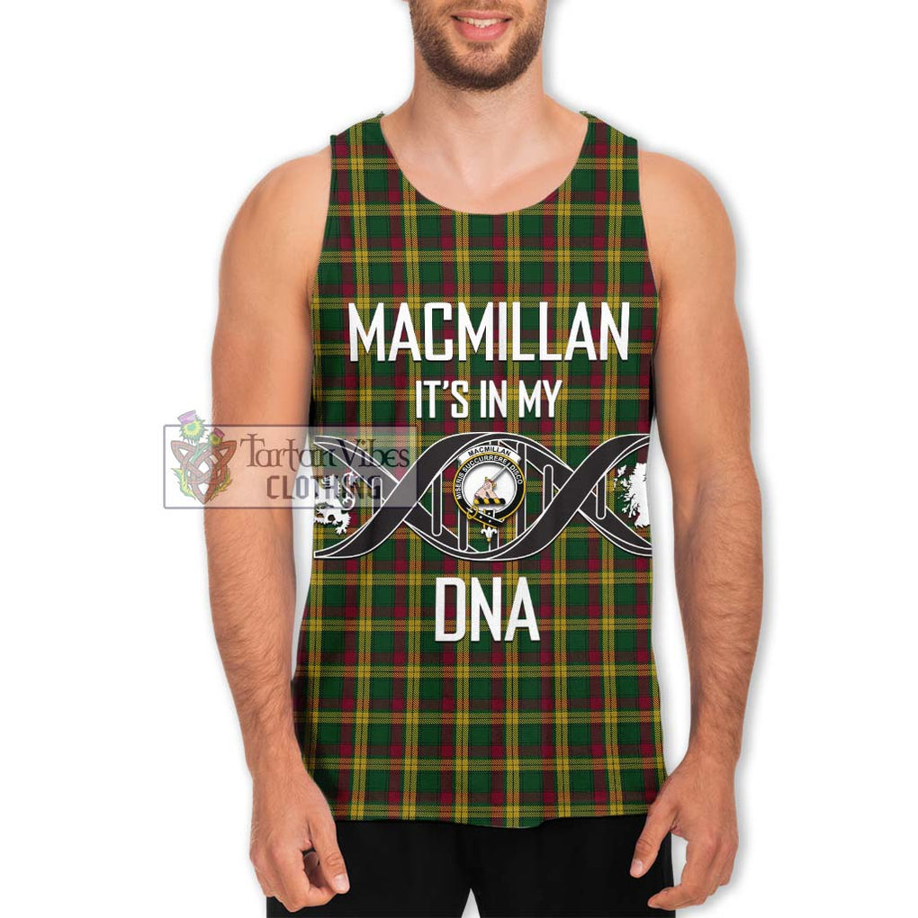 MacMillan (McMillan) Tartan Men's Tank Top with Family Crest DNA In Me Style Men - Tartanvibesclothing Shop