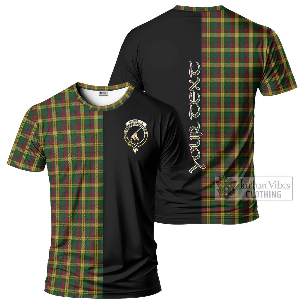 MacMillan (McMillan) Tartan T-Shirt with Family Crest and Half Of Me Style Kid's Shirt - Tartanvibesclothing Shop