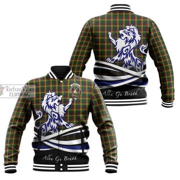 MacMillan (McMillan) Tartan Baseball Jacket with Alba Gu Brath Regal Lion Emblem