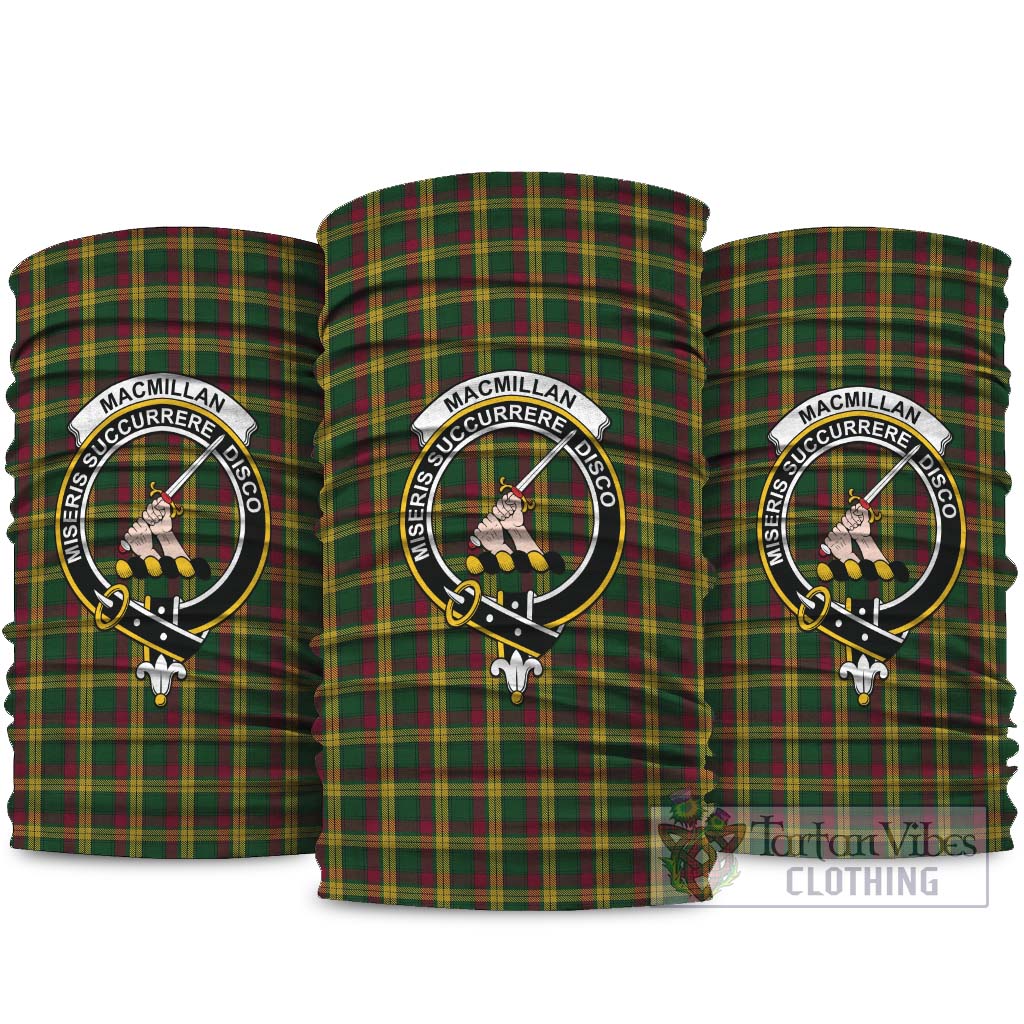 MacMillan Ancient Tartan Neck Gaiters, Tartan Bandanas, Tartan Head Band with Family Crest