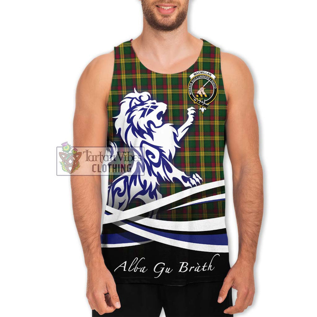 MacMillan (McMillan) Tartan Men's Tank Top with Alba Gu Brath Regal Lion Emblem Men - Tartanvibesclothing Shop