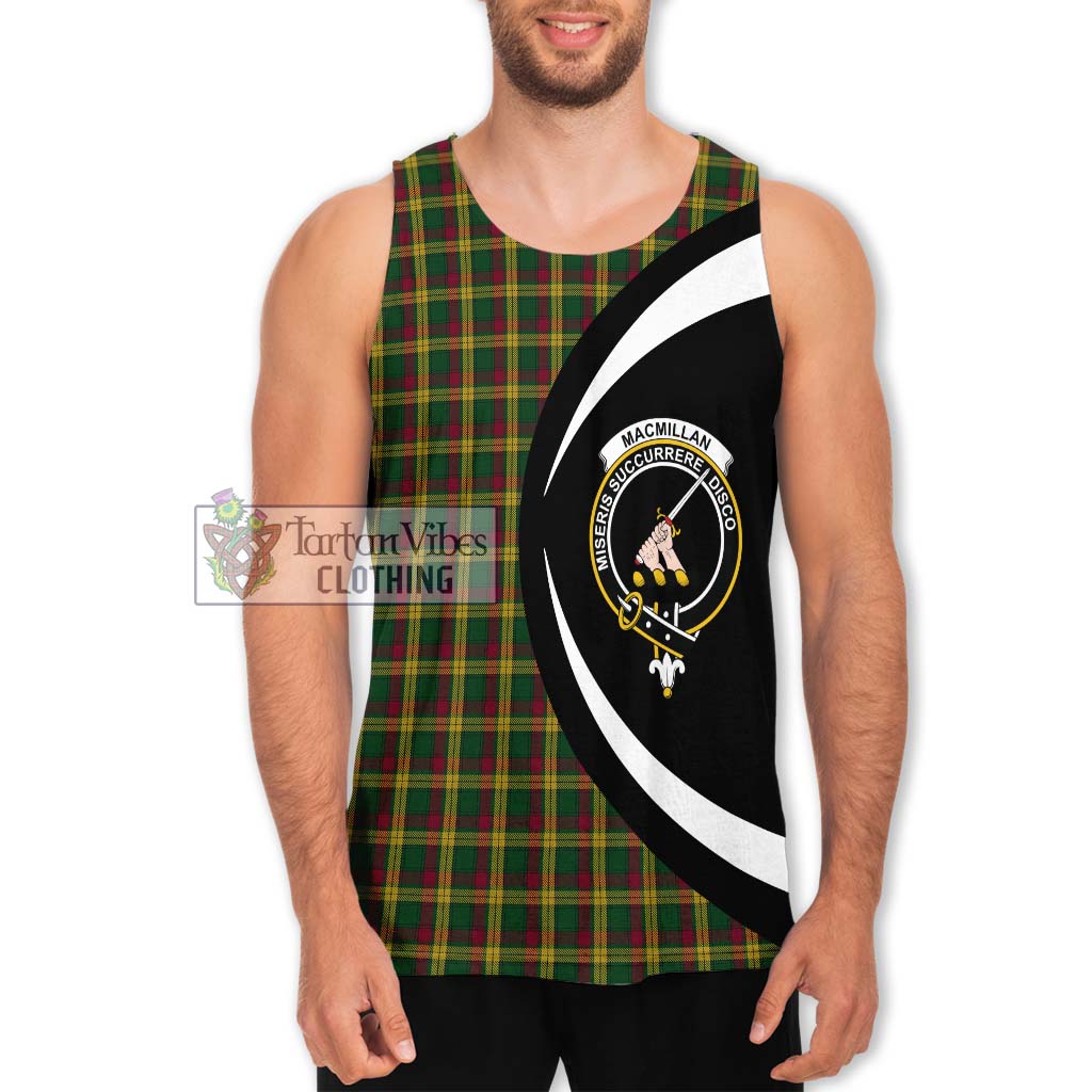 MacMillan (McMillan) Tartan Men's Tank Top with Family Crest Circle Style Men - Tartan Vibes Clothing