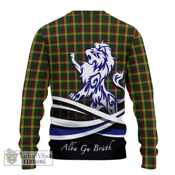 MacMillan (McMillan) Tartan Knitted Sweater with Alba Gu Brath Regal Lion Emblem - Tartanvibesclothing Shop