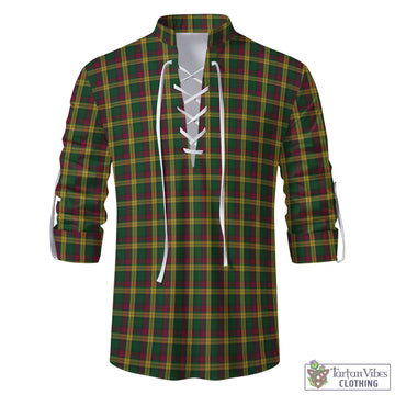 Tartan Vibes Clothing MacMillan Ancient Tartan Men's Scottish Traditional Jacobite Ghillie Kilt Shirt