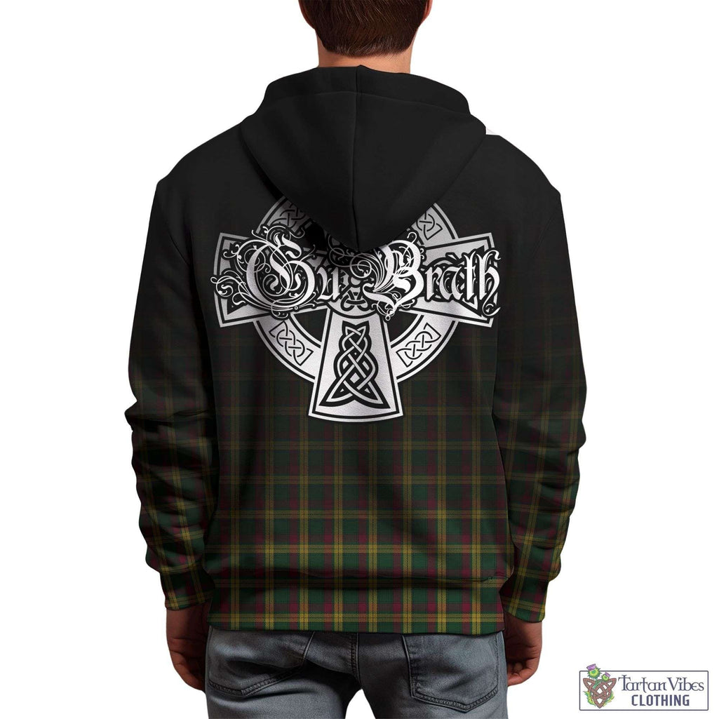 Tartan Vibes Clothing MacMillan Ancient Tartan Hoodie Featuring Alba Gu Brath Family Crest Celtic Inspired