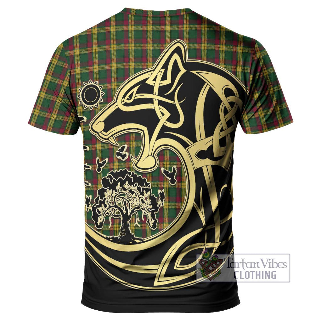 MacMillan (McMillan) Tartan T-Shirt with Family Crest Celtic Wolf Style - Tartan Vibes Clothing