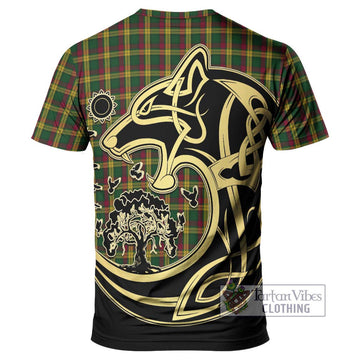 MacMillan (McMillan) Tartan T-Shirt with Family Crest Celtic Wolf Style - Tartan Vibes Clothing