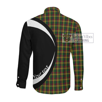 MacMillan (McMillan) Tartan Long Sleeve Button Up with Family Crest Circle Style