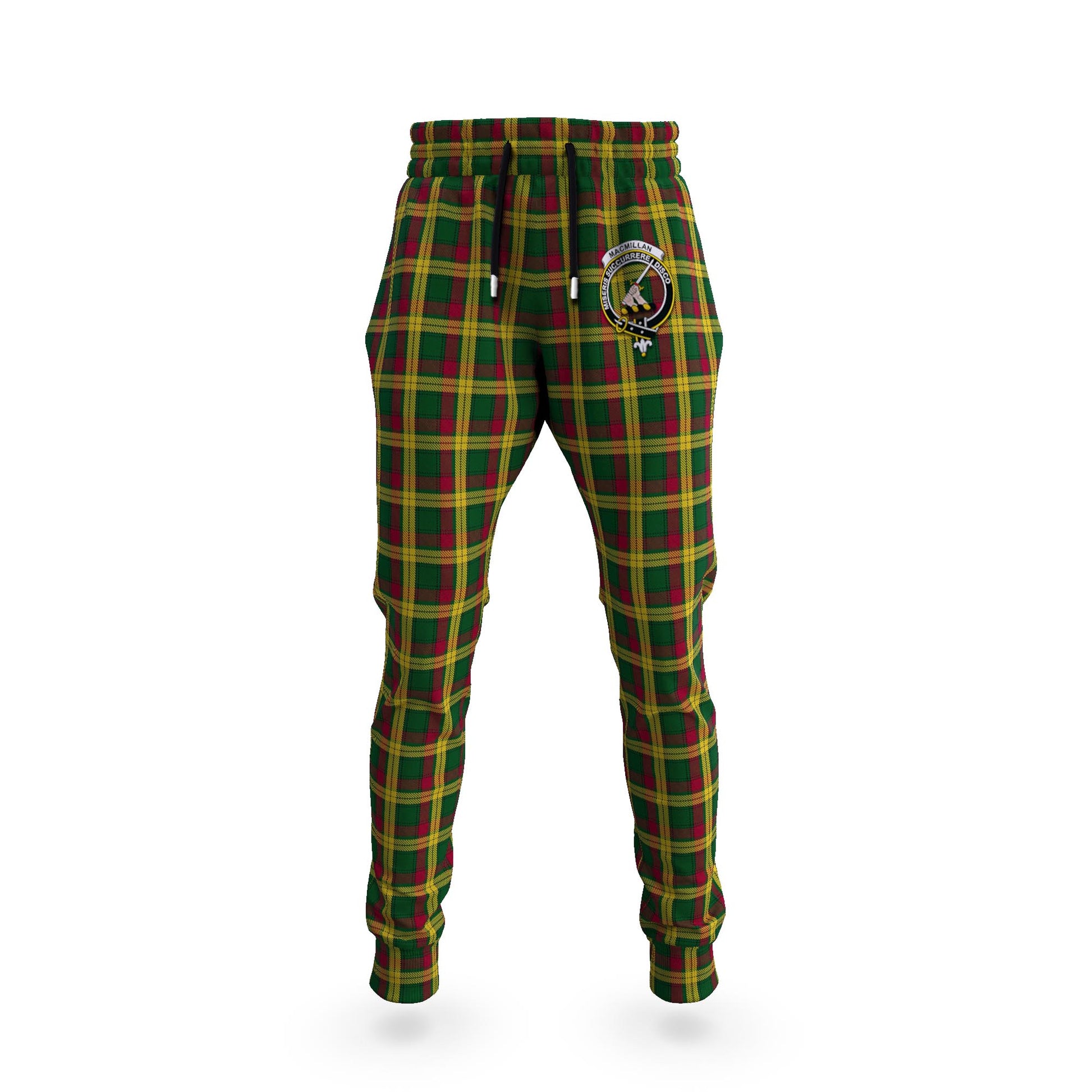 MacMillan (McMillan) Tartan Joggers Pants with Family Crest 5XL - Tartan Vibes Clothing