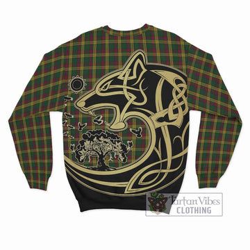 MacMillan (McMillan) Tartan Sweatshirt with Family Crest Celtic Wolf Style - Tartan Vibes Clothing