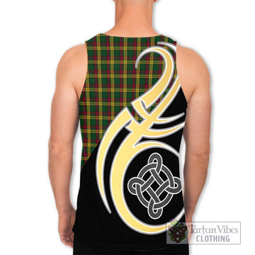 MacMillan (McMillan) Tartan Men's Tank Top with Family Crest and Celtic Symbol Style