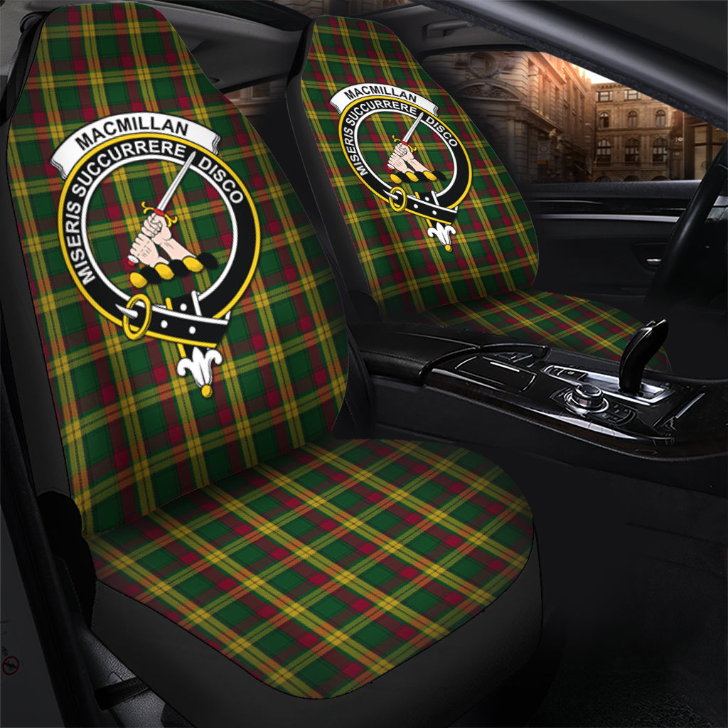 MacMillan Ancient Tartan Car Seat Cover with Family Crest - Tartanvibesclothing