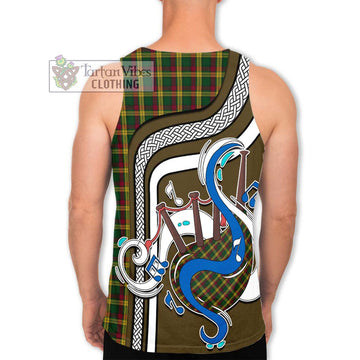 MacMillan (McMillan) Tartan Men's Tank Top with Epic Bagpipe Style