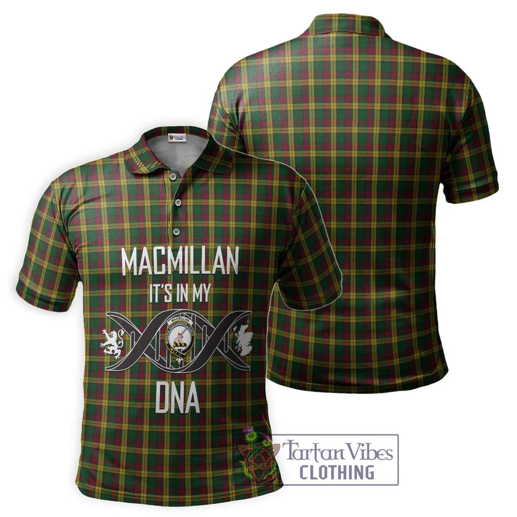 MacMillan (McMillan) Tartan Polo Shirt with Family Crest DNA In Me Style - Tartanvibesclothing Shop
