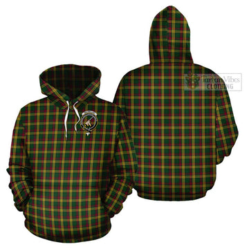 MacMillan (McMillan) Tartan Cotton Hoodie with Family Crest