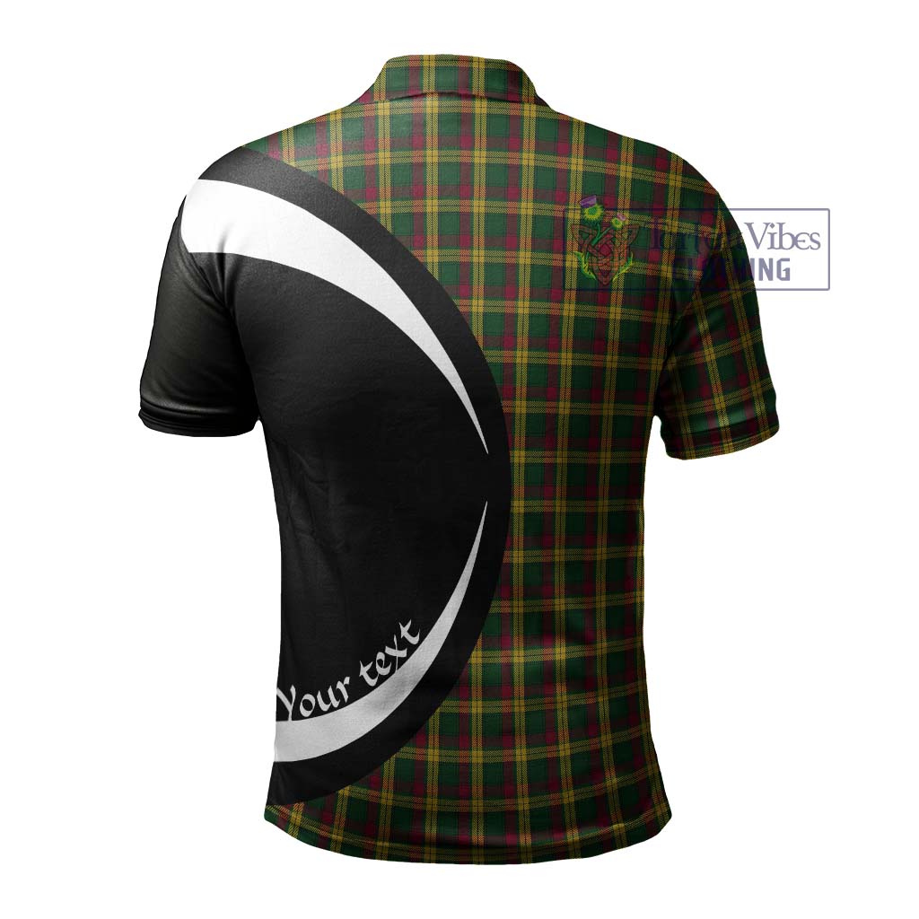 MacMillan (McMillan) Tartan Men's Polo Shirt with Family Crest Circle Style - Tartan Vibes Clothing