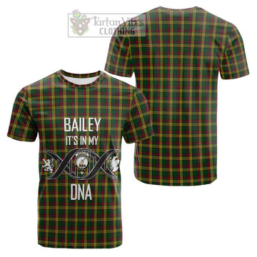 MacMillan (McMillan) Tartan Cotton T-shirt with Family Crest DNA In Me Style