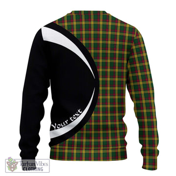 MacMillan (McMillan) Tartan Knitted Sweater with Family Crest Circle Style - Tartan Vibes Clothing