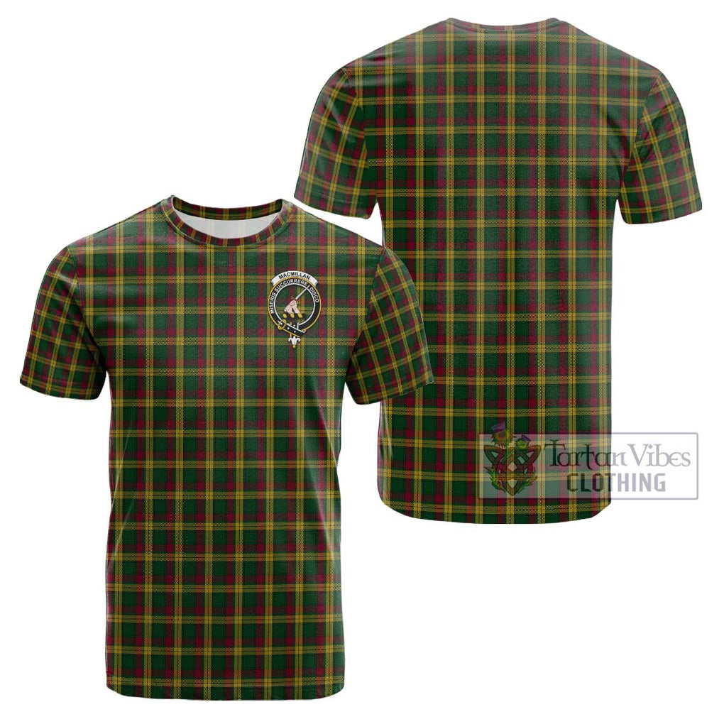 MacMillan (McMillan) Tartan Cotton T-Shirt with Family Crest Kid's Shirt - Tartanvibesclothing Shop