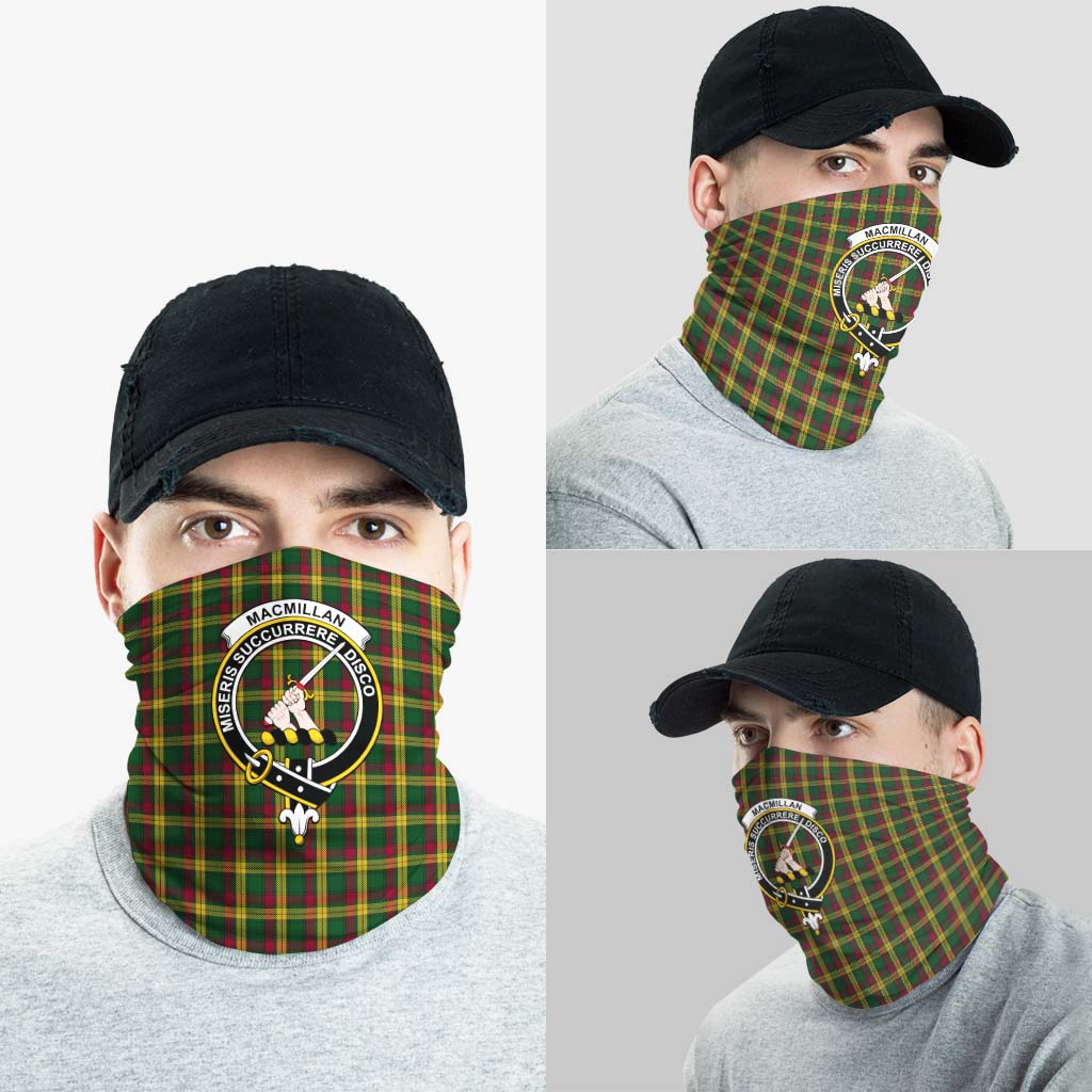 MacMillan Ancient Tartan Neck Gaiters, Tartan Bandanas, Tartan Head Band with Family Crest