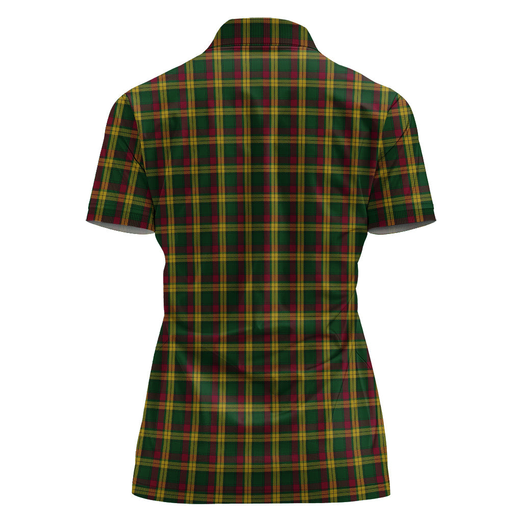 macmillan-ancient-tartan-polo-shirt-with-family-crest-for-women
