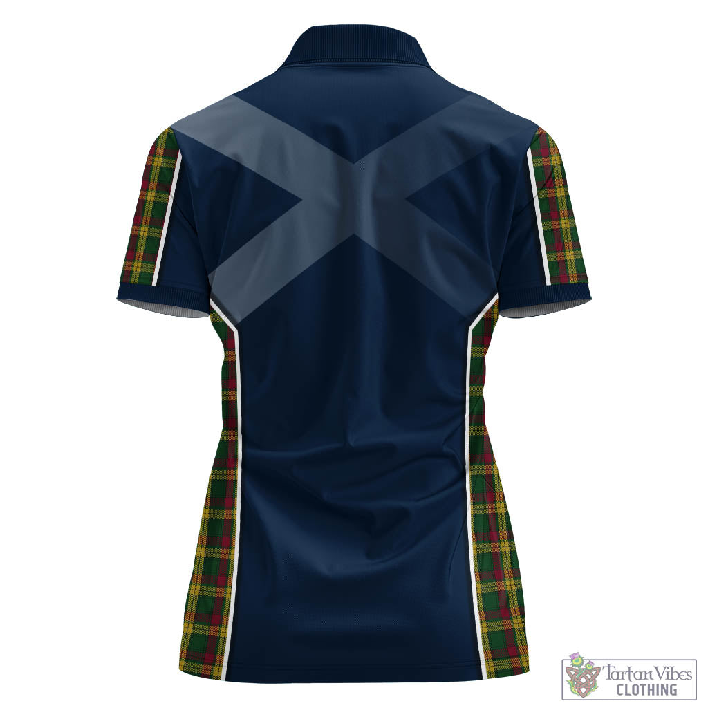 MacMillan (McMillan) Tartan Women's Polo Shirt with Family Crest and Lion Rampant Vibes Sport Style - Tartan Vibes Clothing