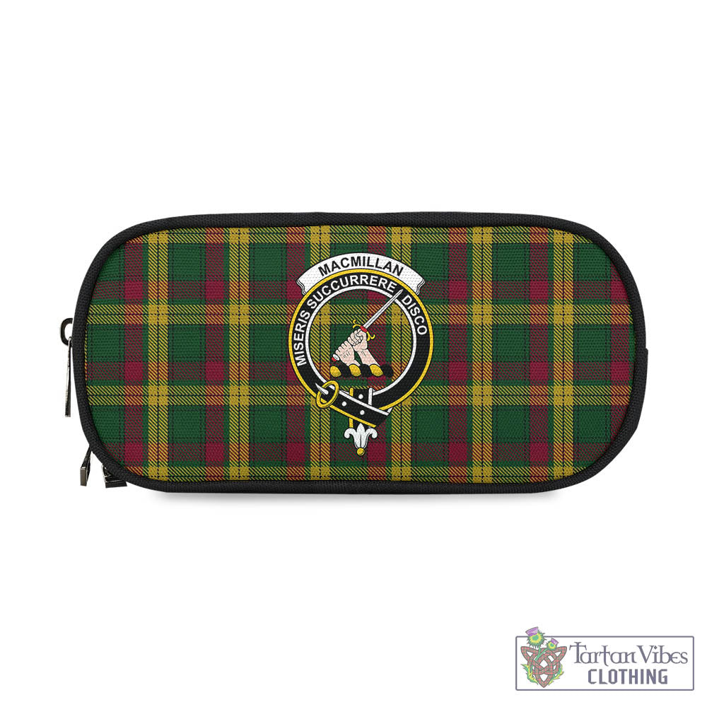 Tartan Vibes Clothing MacMillan Ancient Tartan Pen and Pencil Case with Family Crest