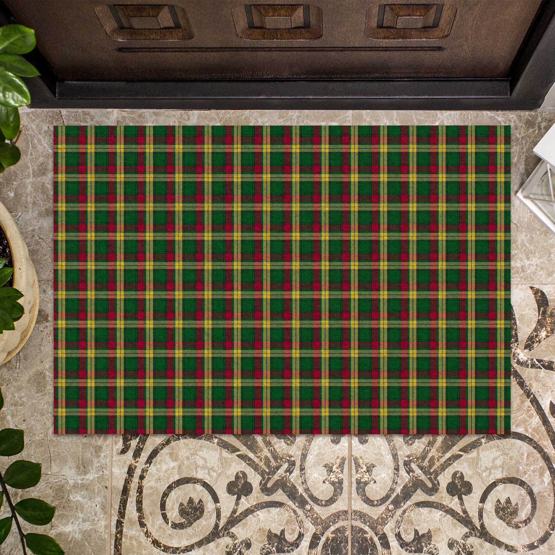 MacMillan Ancient Tartan Door Mat - Tartanvibesclothing