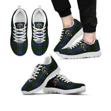 MacMillan Hunting Tartan Sneakers with Family Crest