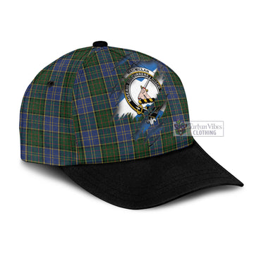 MacMillan Hunting Tartan Classic Cap with Family Crest In Me Style