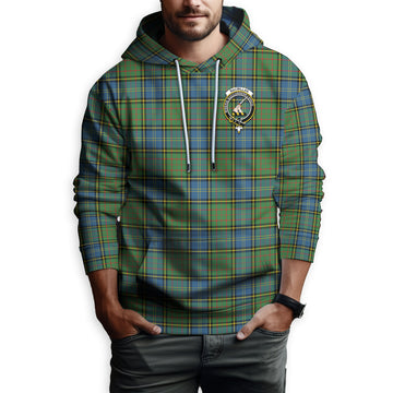 MacMillan Hunting Ancient Tartan Hoodie with Family Crest
