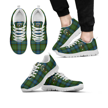 MacMillan Hunting Ancient Tartan Sneakers with Family Crest