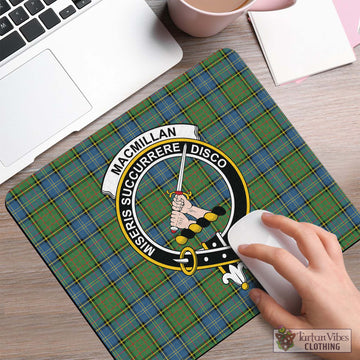 MacMillan Hunting Ancient Tartan Mouse Pad with Family Crest