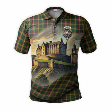 Tartan Vibes Clothing MacMillan (McMillan) Tartan Family Crest Polo Shirt with Scottish Ancient Castle Stype