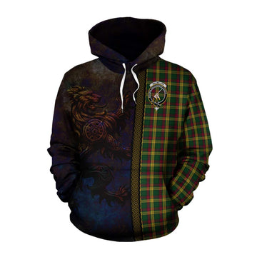 MacMillan (McMillan) Tartan Family Crest Cotton Hoodie Alba Gu Brath Be Brave Lion Ancient Style