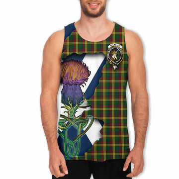 MacMillan (McMillan) Tartan Family Crest Men's Tank Top Scottish Thistle Celtic Inspired