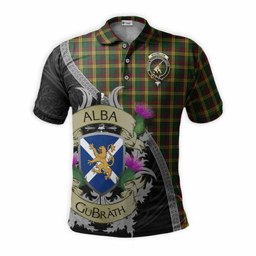 MacMillan (McMillan) Tartan Family Crest Polo Shirt Lion Rampant Royal Thistle Shield Celtic Inspired