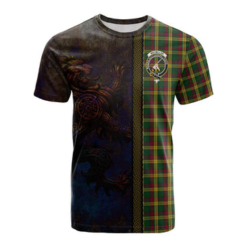 MacMillan (McMillan) Tartan Family Crest Cotton T-shirt Alba Gu Brath Be Brave Lion Ancient Style