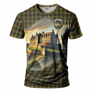 Tartan Vibes Clothing MacMillan (McMillan) Tartan Family Crest T-Shirt with Scottish Ancient Castle Stype