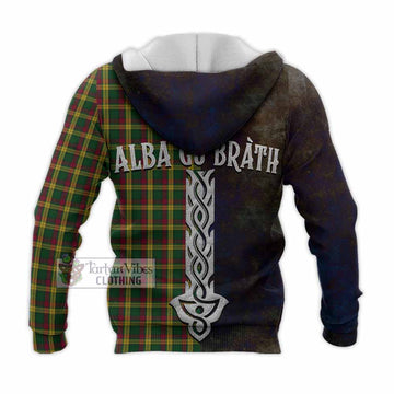 MacMillan (McMillan) Tartan Family Crest Knitted Hoodie Alba Gu Brath Be Brave Lion Ancient Style
