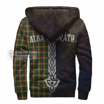 MacMillan (McMillan) Tartan Family Crest Sherpa Hoodie Alba Gu Brath Be Brave Lion Ancient Style