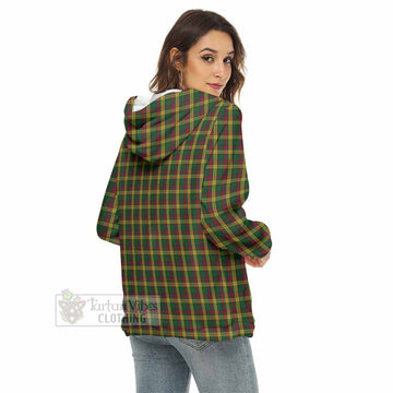 MacMillan (McMillan) Tartan Women's Borg Fleece Hoodie with Half Zip