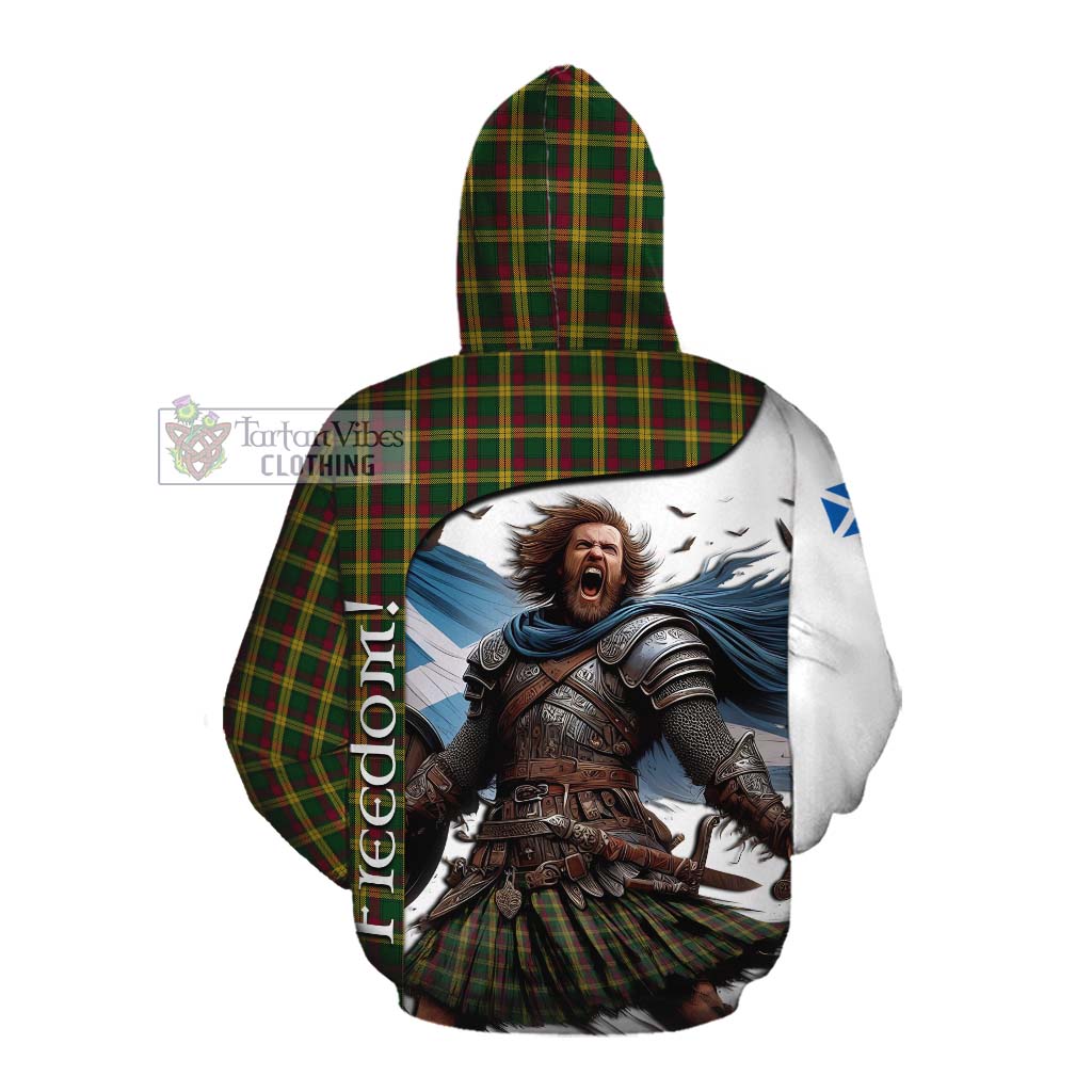 Tartan Vibes Clothing MacMillan (McMillan) Crest Tartan Cotton Hoodie Inspired by the Freedom of Scottish Warrior