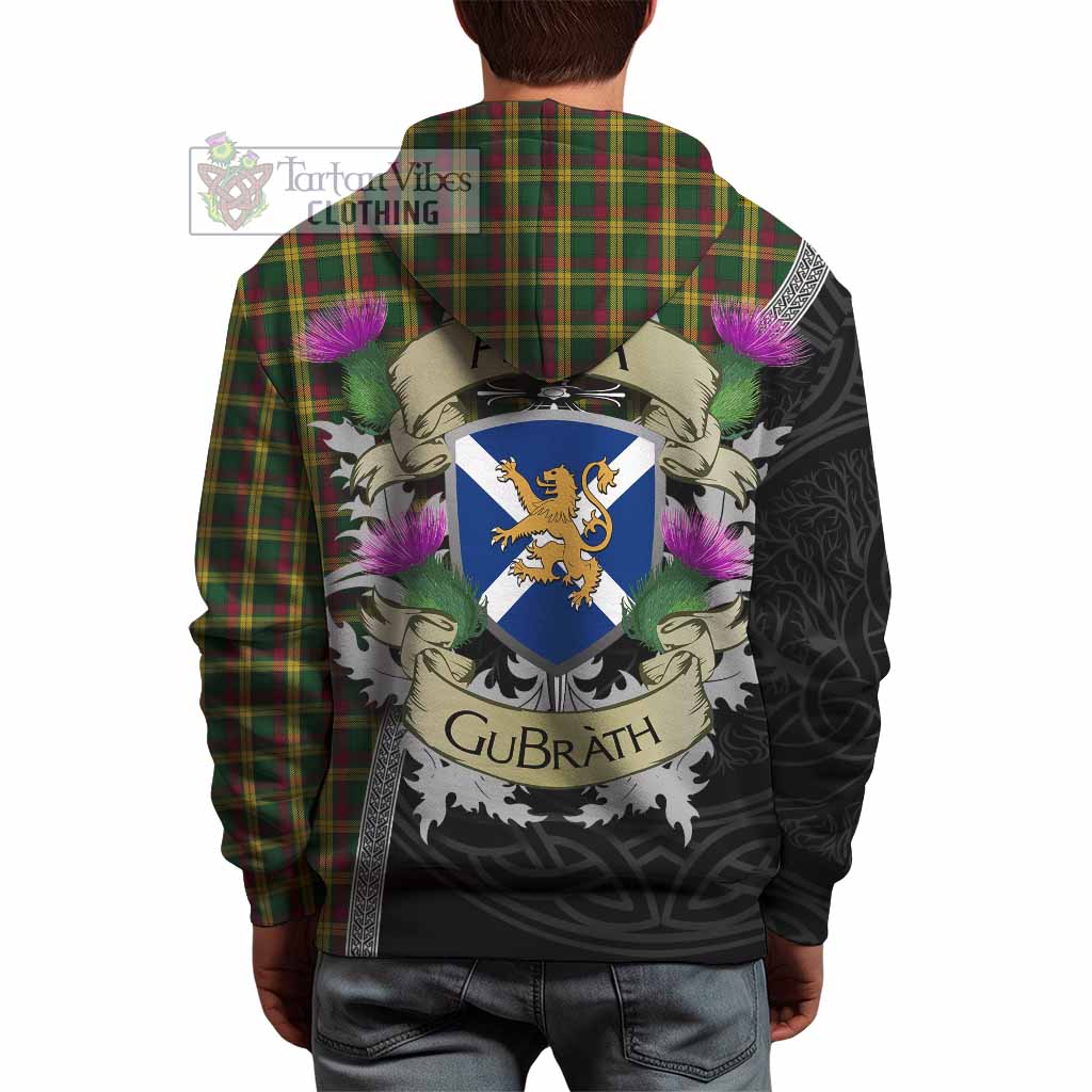 Tartan Vibes Clothing MacMillan (McMillan) Tartan Family Crest Hoodie Lion Rampant Royal Thistle Shield Celtic Inspired