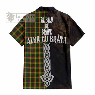 MacMillan (McMillan) Tartan Family Crest Hawaiian Shirt Alba Gu Brath Be Brave Lion Ancient Style