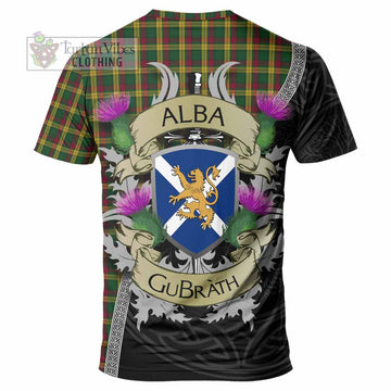 Tartan Vibes Clothing MacMillan (McMillan) Tartan Family Crest T-Shirt Lion Rampant Royal Thistle Shield Celtic Inspired