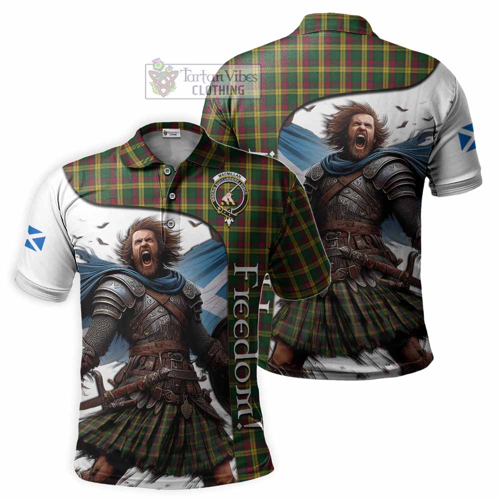 Tartan Vibes Clothing MacMillan (McMillan) Crest Tartan Polo Shirt Inspired by the Freedom of Scottish Warrior