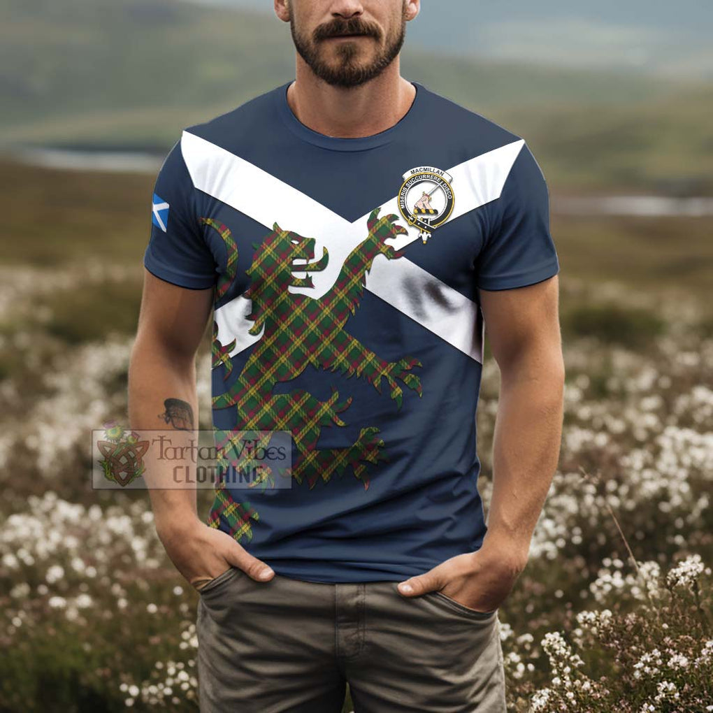 Tartan Vibes Clothing MacMillan (McMillan) Tartan Lion Rampant T-Shirt – Proudly Display Your Heritage with Alba Gu Brath and Clan Name