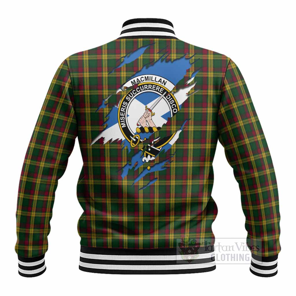 MacMillan (McMillan) Clan Crest In Me Tartan Baseball Jacket Scotland Flag Style