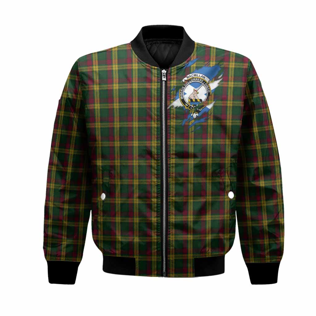 MacMillan (McMillan) Clan Crest In Me Tartan Bomber Jacket Scotland Flag Style